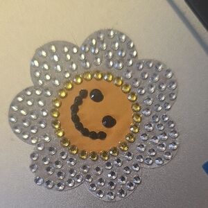 Crystal Flower Brooch